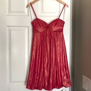 Pink and Gold Shimmering Cocktail Dress Sz M